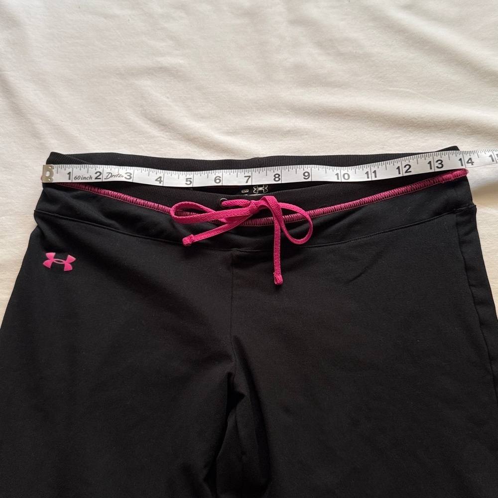 Under Armour Black Leggings with Pink Accents - Picture 4 of 8
